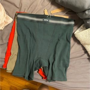 Skims cotton ribbed boxers